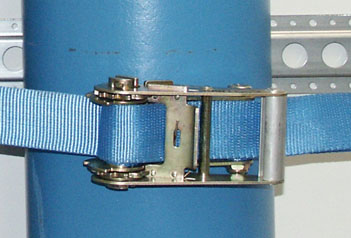 Detail sluiting spanband