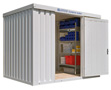 Material containers thermally insulated