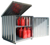 Gas bottle depots for propane+lift truck bottles