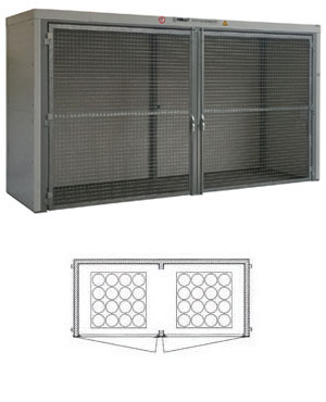 Hiltra F60 gasflesdepot model GD-MSP2-VS (CB F0)