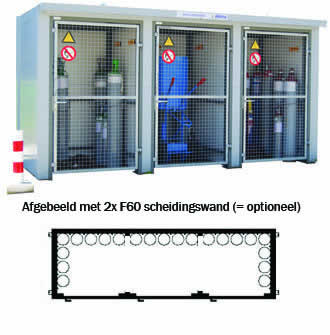 Hiltra F60 (semi) gasflesdepot GD-MS 75 (CBF0)