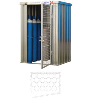 Hiltra Gas cylinder depot model GDS-18