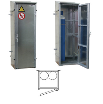 Gas bottle facade cabinet model GK 2