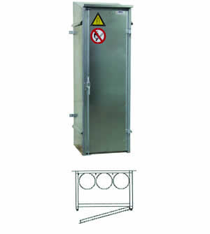 Gas bottle facade cabinet model GK 3