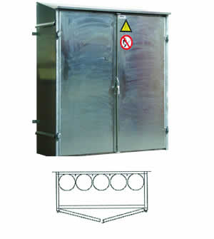 Gas bottle facade cabinet model GK 5