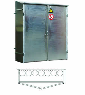 Gas bottle facade cabinet model GK 7